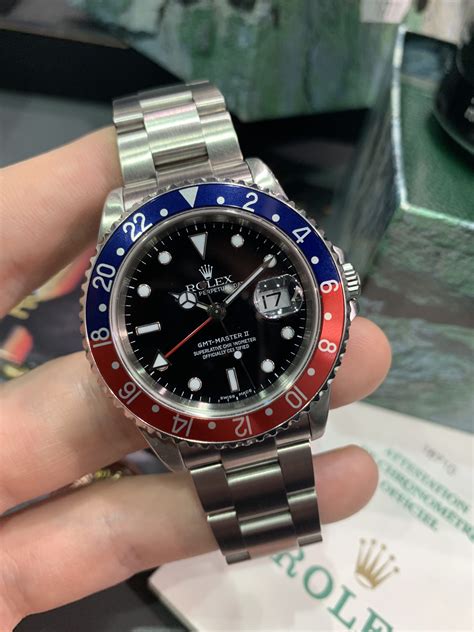 rolex gmt master bezel size